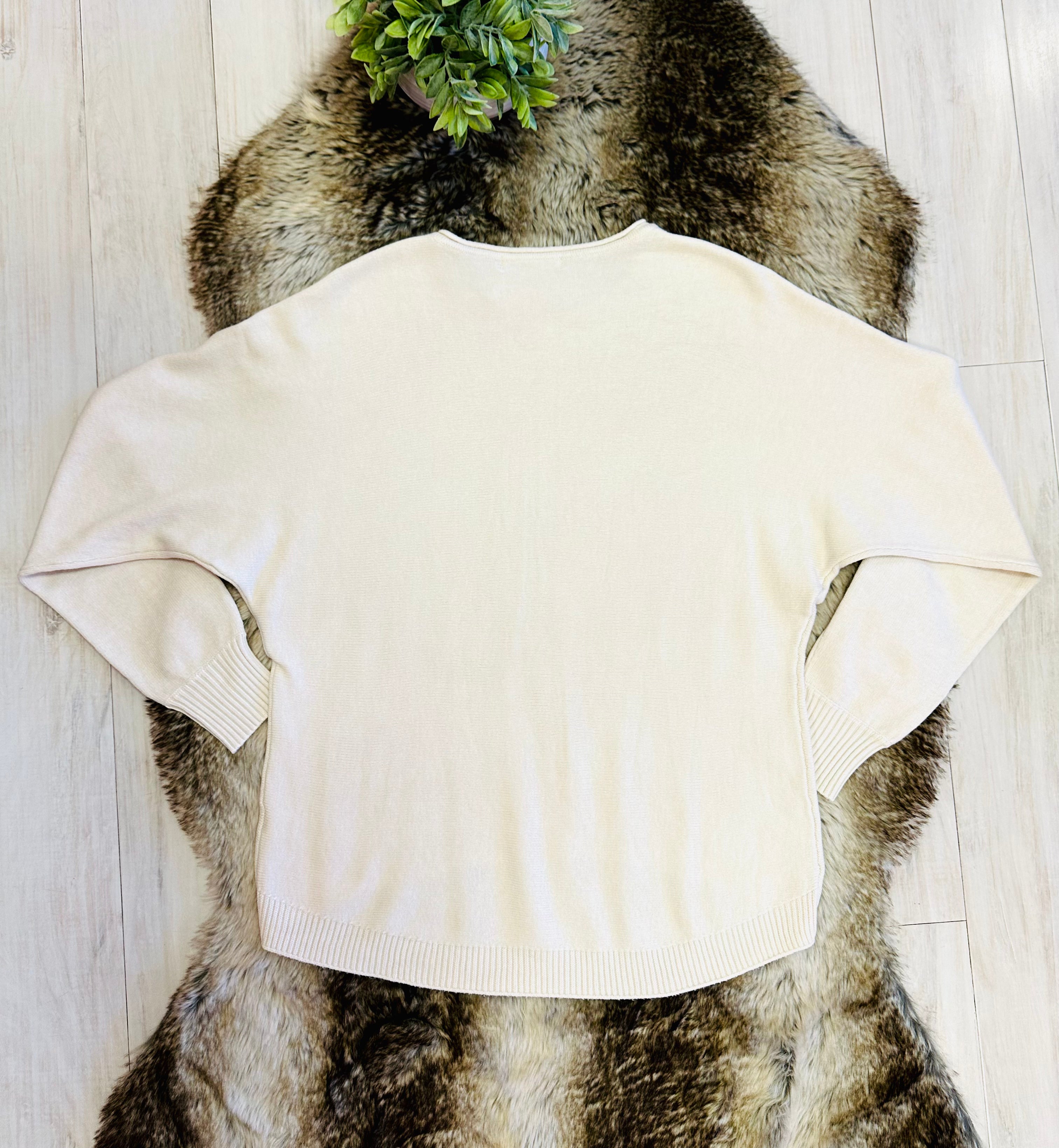 Women’s Sand Beige Knit Sweater