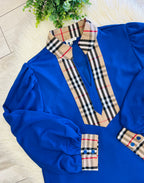 Women’s Jodifl Royal Blue puff sleeve top - true to size