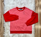 Women’s Evermeee Red Gingham Pant Set- True to Size
