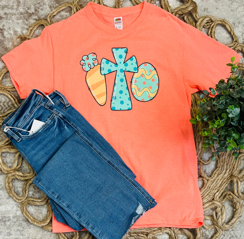 Orange Easter tee - Mini Mee Boutique