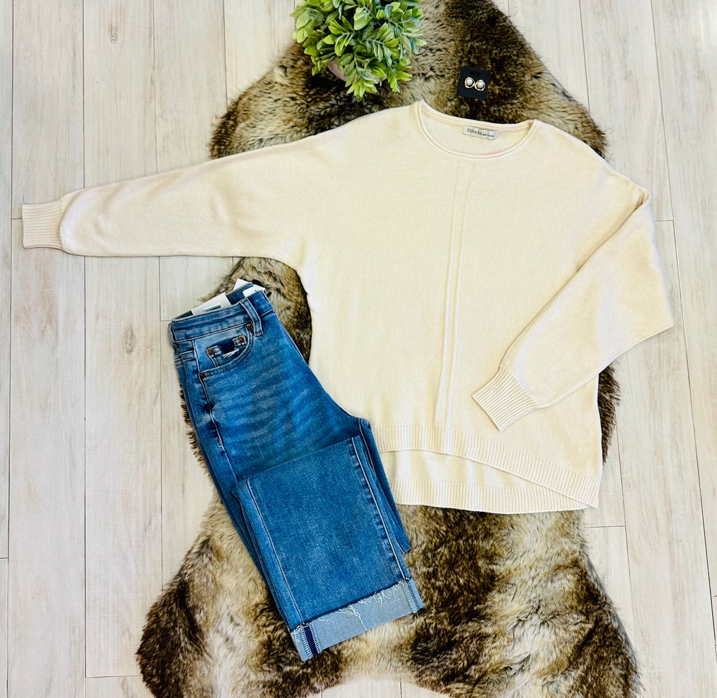 Women’s Sand Beige Knit Sweater