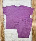 Women’s Zenana Light Plum Melange Pant Set