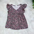 Girl’s Floral Ruffle Top