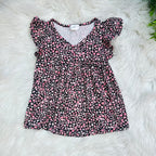 Girl’s Floral Ruffle Top