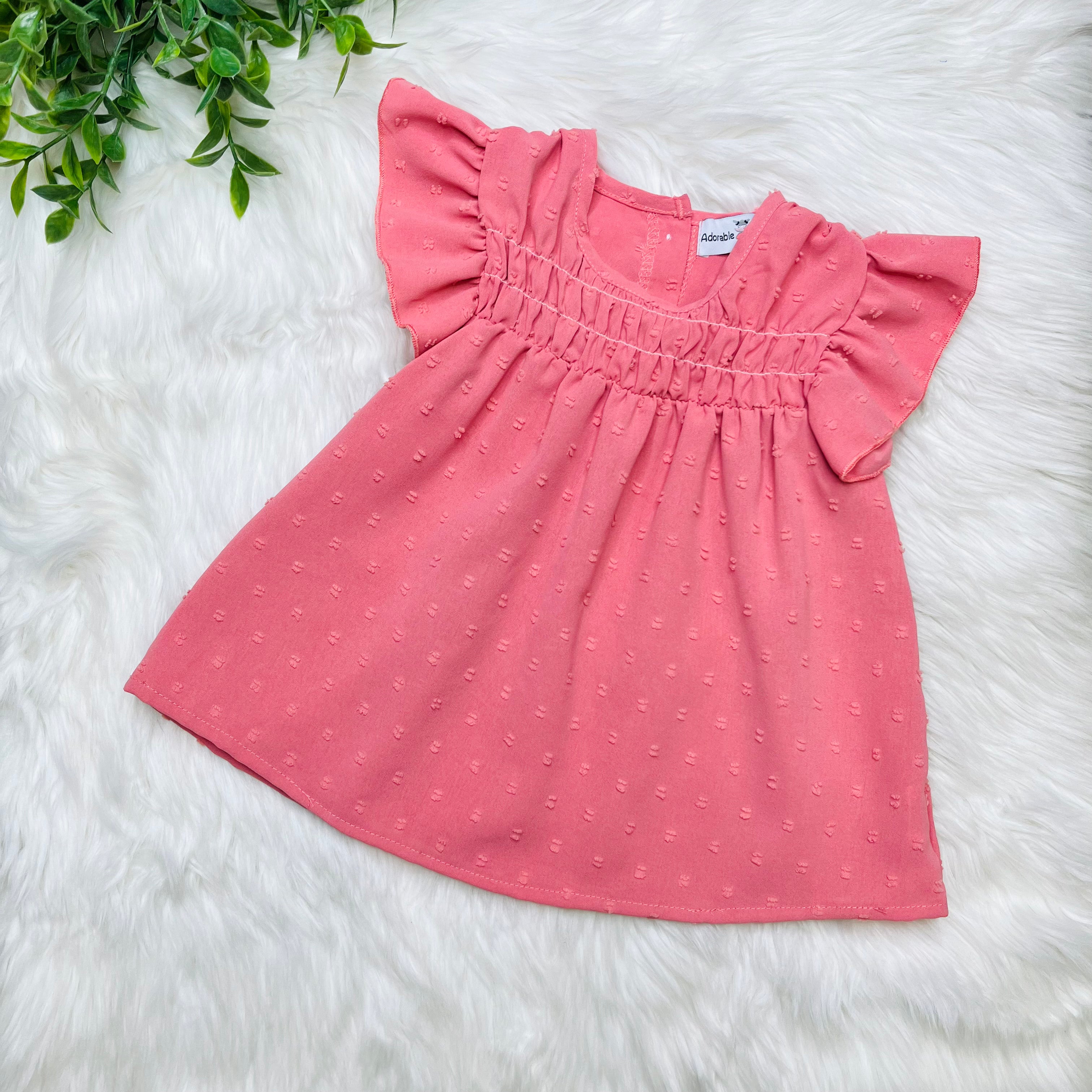 Girls Mauve Floral Short Set