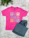 Girl’s Smiley Face Graphic Tee