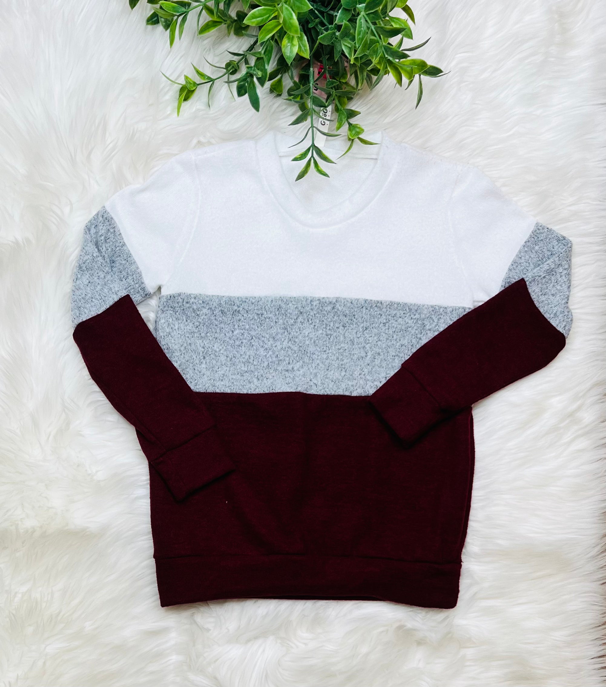 Girl’s Maroon Striped Top