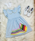 Girl’s Striped Crayon Dress