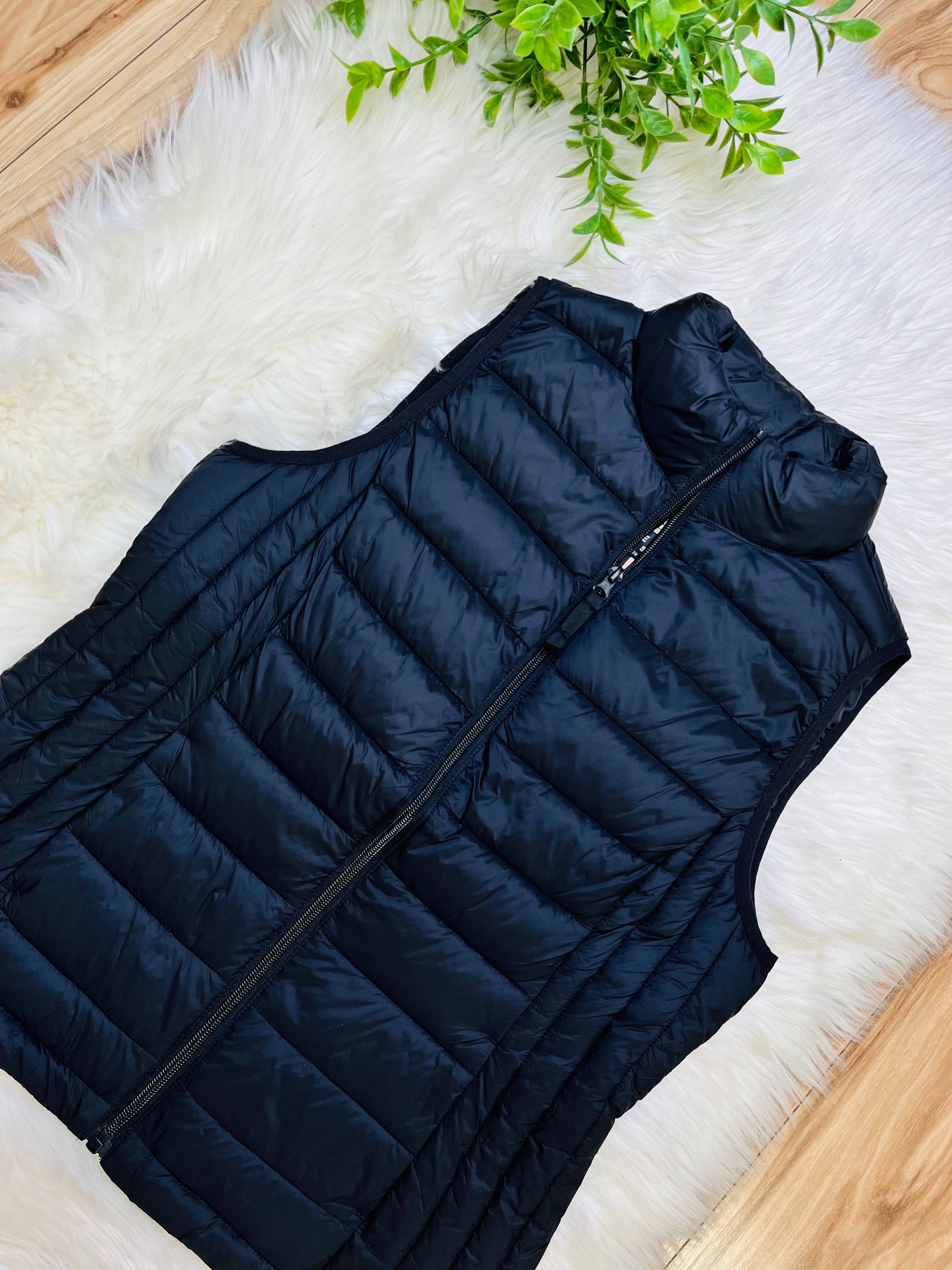 Women’s Love Tree Black Packable Vest- True to Size Top