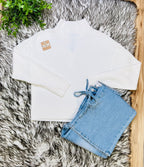 Women’s Love Tree Ivory Sweater Top- True to Size