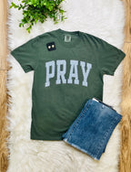 Women’s Comfort Color Olive Pray Tee