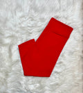 Women’s Ultra Soft Pull on Capri Leggings in Red
