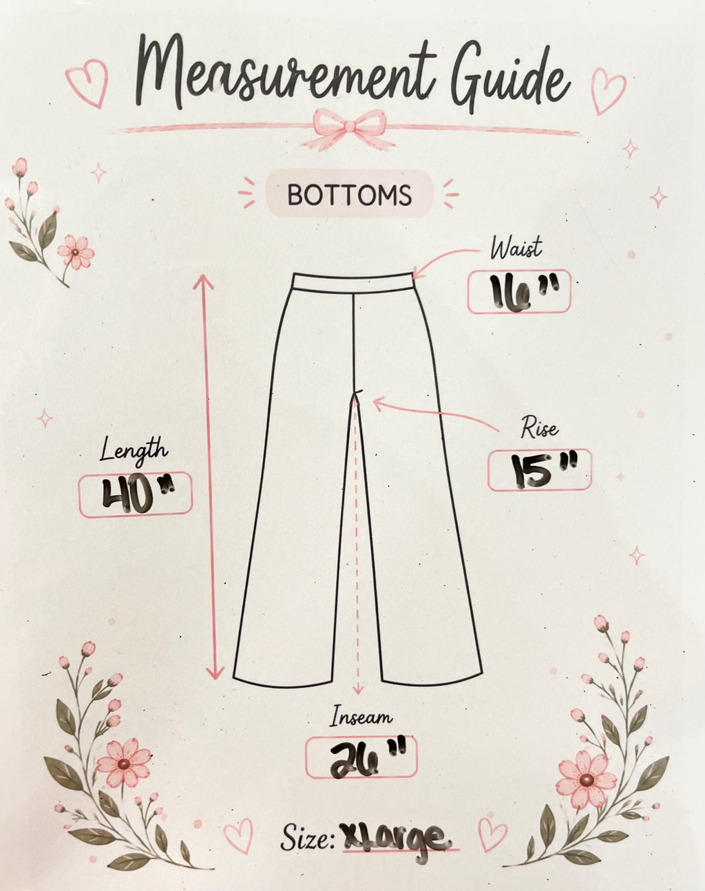 Women’s Anniewear Latte Rose Print Barrel Knit Pants- True to Size