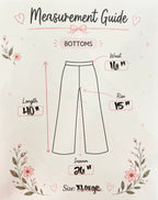 Women’s Anniewear Latte Rose Print Barrel Knit Pants- True to Size