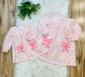 Girl’s Floral Print Bow Dress