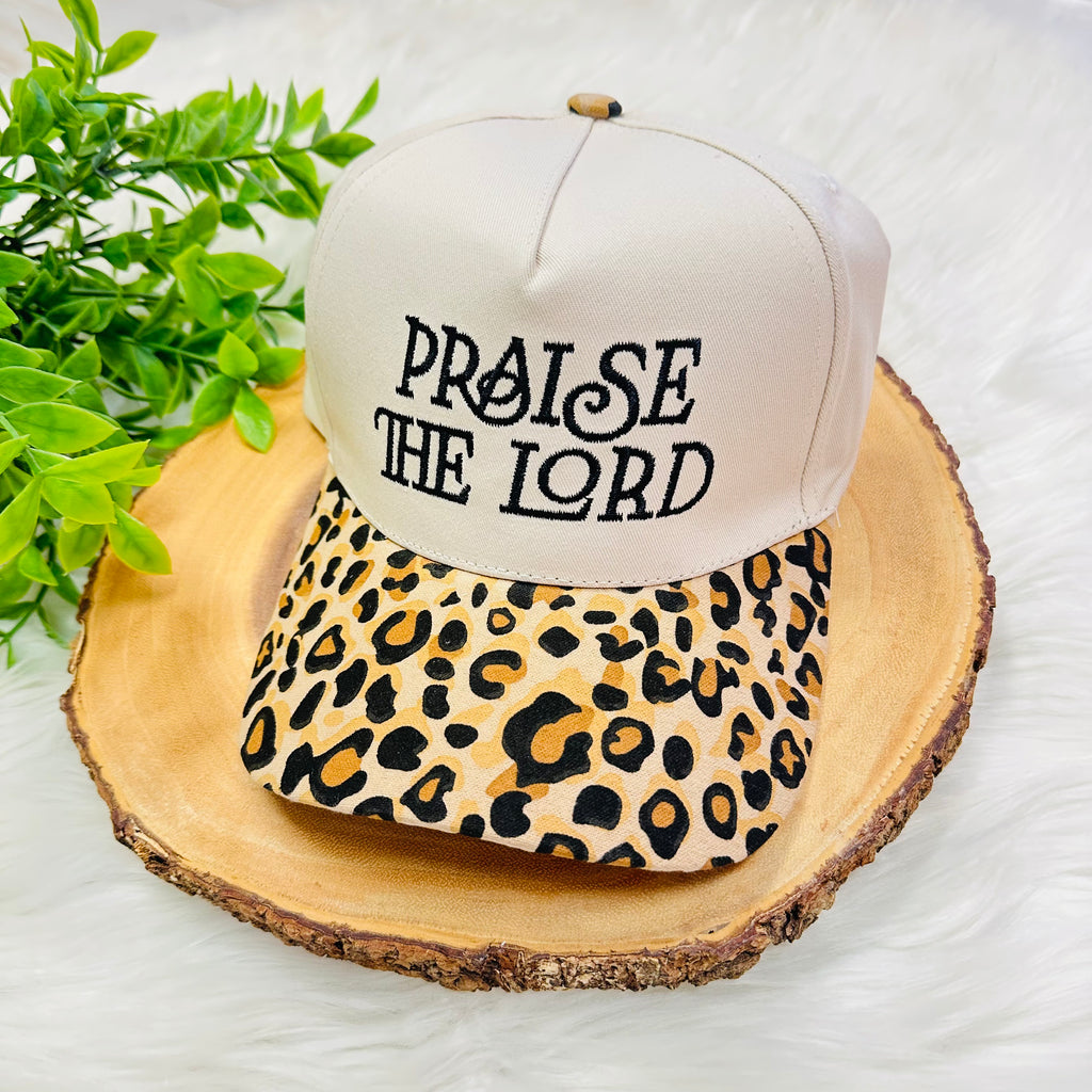 Women’s Cheetah Print “Praise The Lord” Hat
