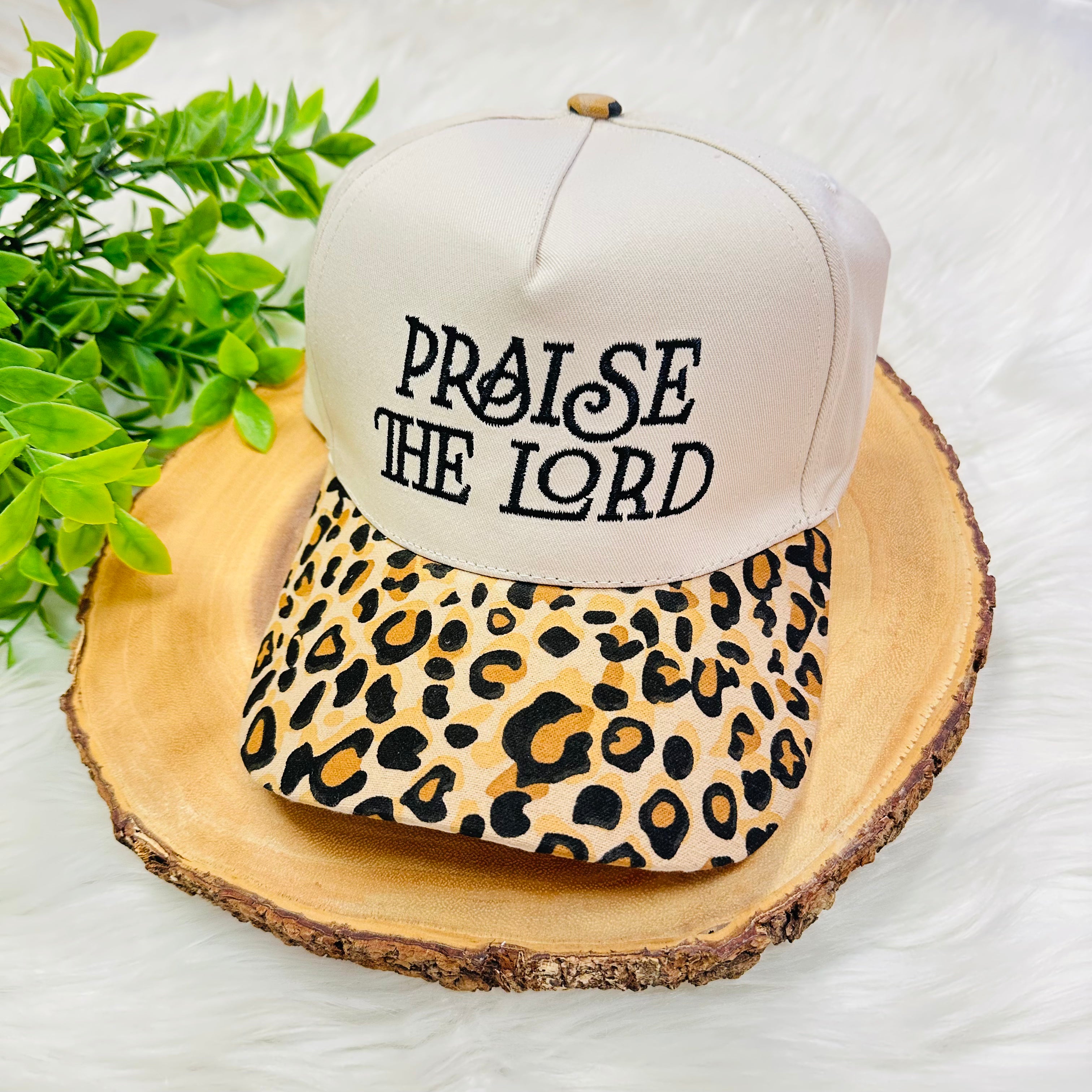Women’s Cheetah Print “Praise The Lord” Hat