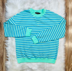 Women’s Evermmee Blue and Green Striped Set