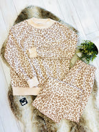 Women’s Regular and Curvy Leopard Print Outfit Set- Loose Fit