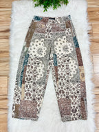 Women’s Evermmee Mixed Print Barrel Jeans