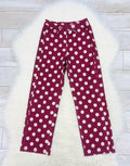 Women’s Anniewear Polka Dot Cotton Twill Wide Straight Leg Pants - True to Size