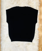 Women’s Zenana Black Vest Top - True to Size