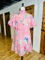 Women’s Umgee Red Stripe Pattern Dress
