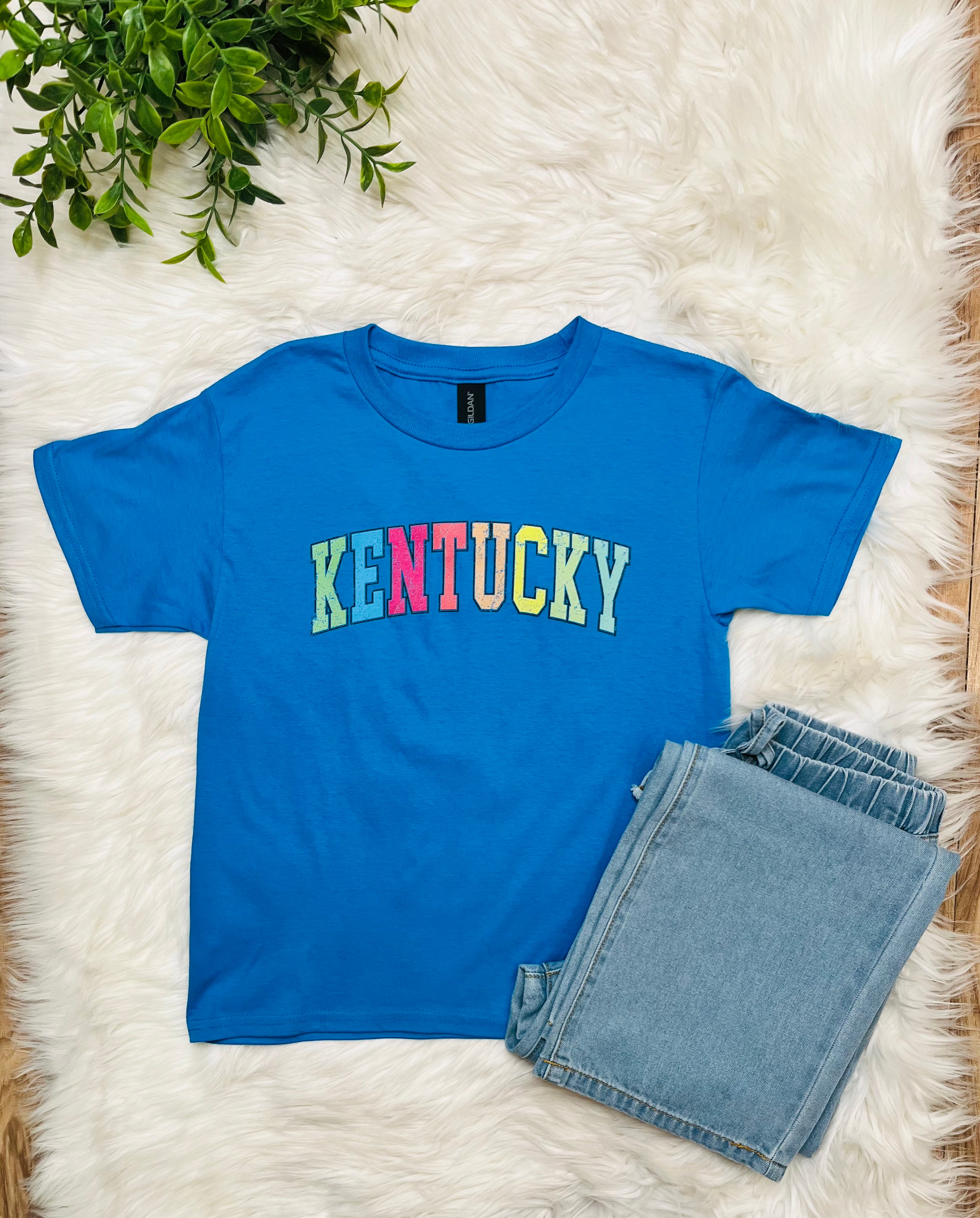 Girl’s Royal Blue Kentucky Tee