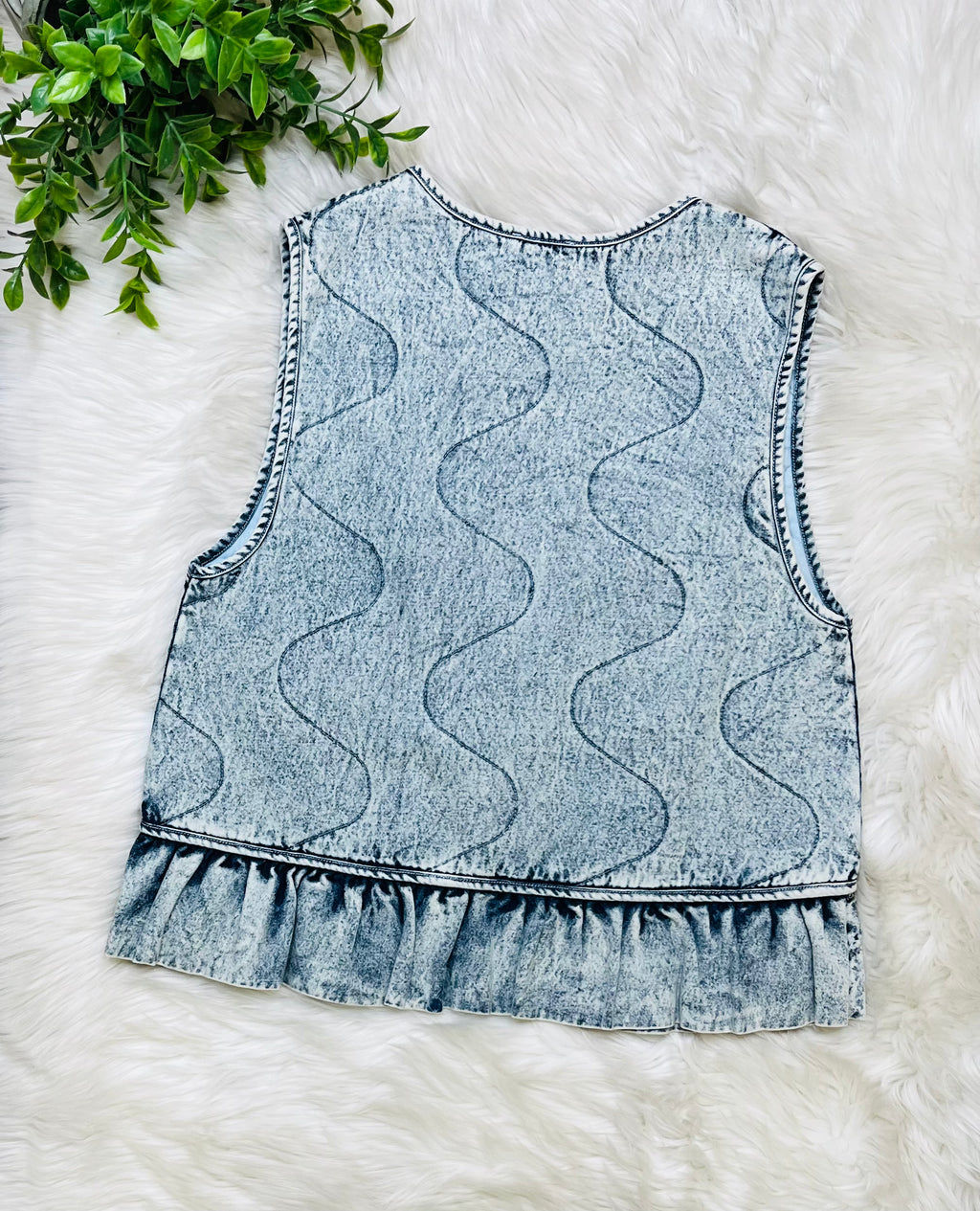 Women’s Very J Denim Tie Vest