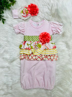Girls Haute Baby Mae Garden Outfit and Headband Set