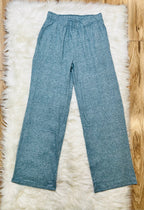 Women’s Zenana Teal Melange Pant Set