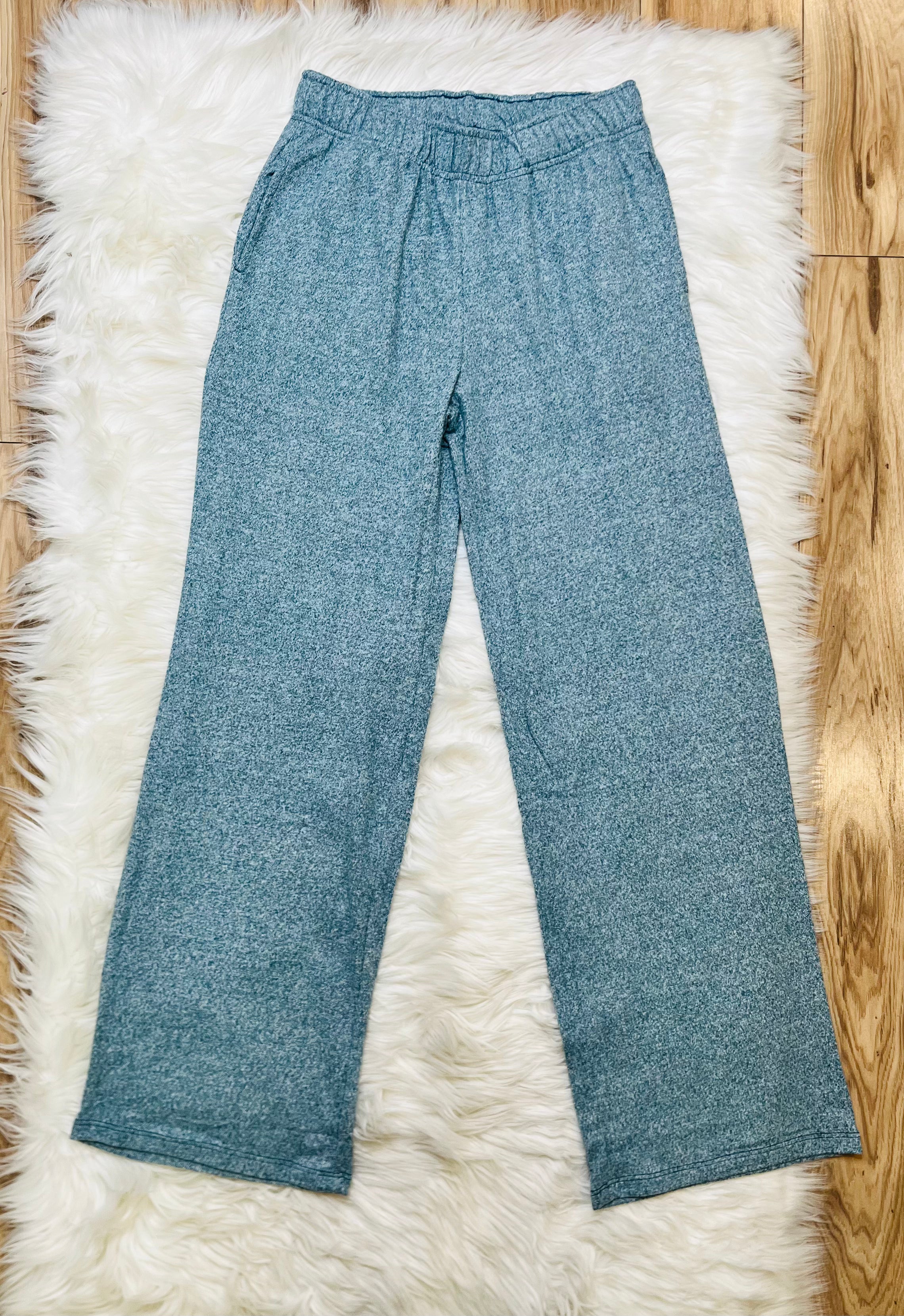 Women’s Zenana Teal Melange Pant Set