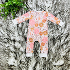 Girl’s Mauve Floral Zipper Sleeper