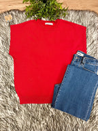 Women’s Zenana Red Vest Top- True to Size