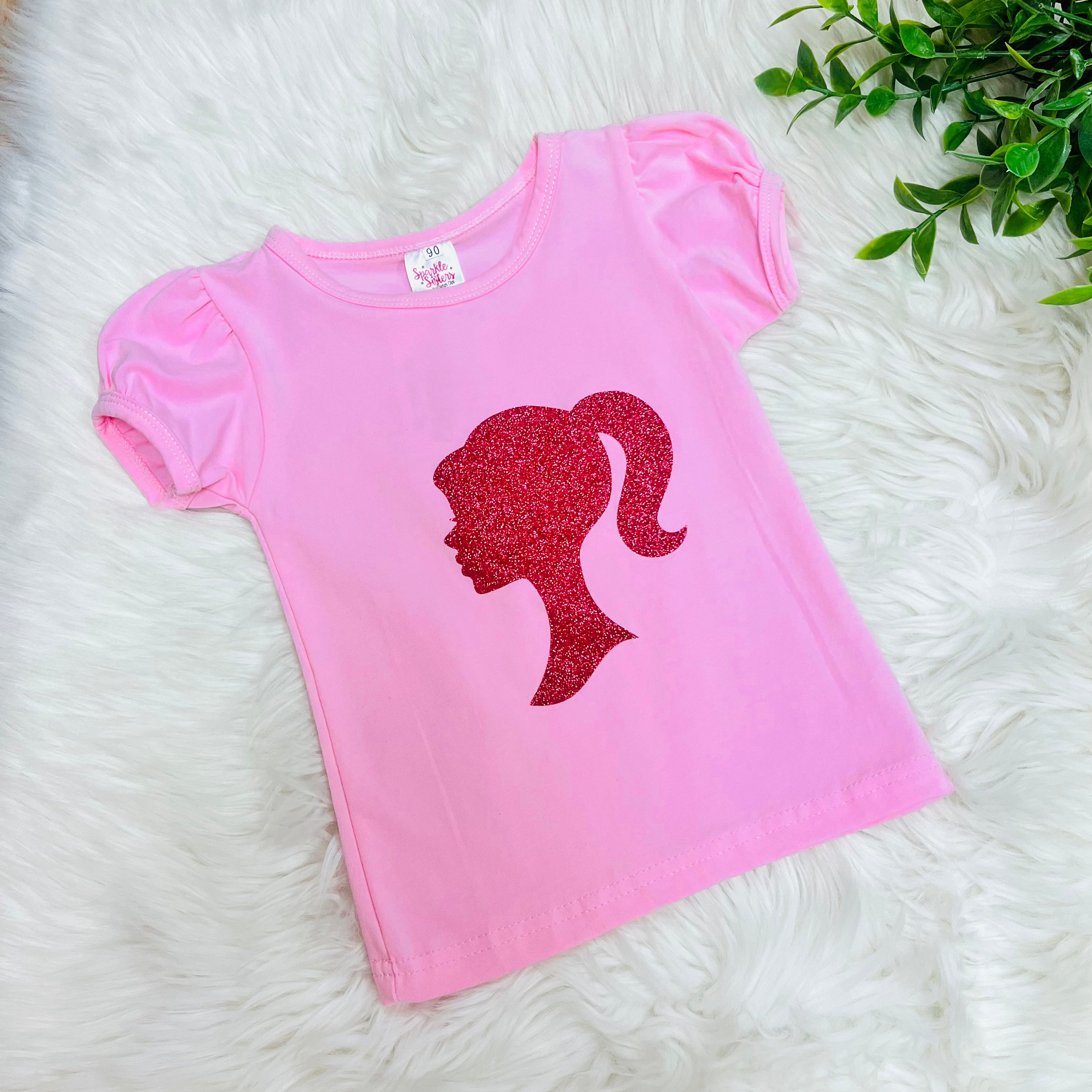 Girl’s Pink Barbie Girl Top