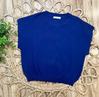 Women’s Zenana Navy Sweater Vest Top