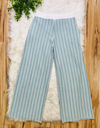 Women’s Zenana Ash Jade Striped Ribbed Pant Set
