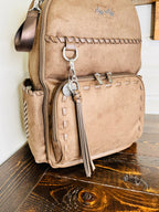 Itzy Ritzy Boss Plus Brown Lacing Diaper Bag