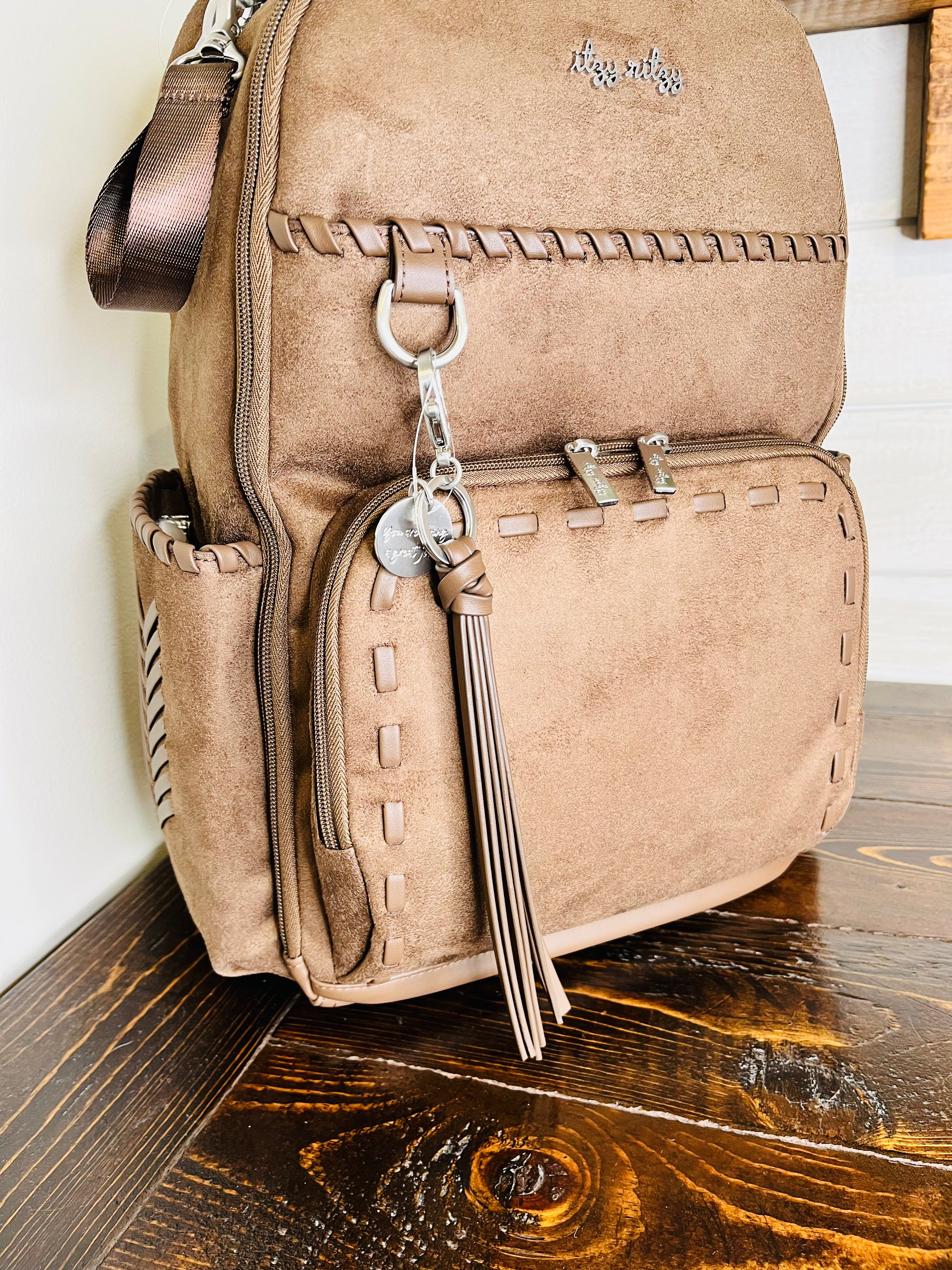 Itzy Ritzy Boss Plus Brown Lacing Diaper Bag