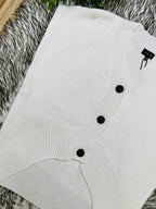 Women’s Love Tree Ivory Button Up Sweater Vest Top