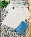 Women’s Umgee Cream V- Neck Top True to Size