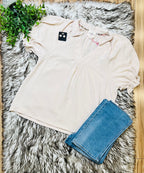 Women’s Umgee Cream V- Neck Top True to Size