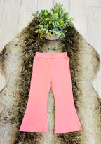 Girl’s Long Sleeve Pink Bow Outfit with Lace Detail