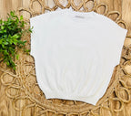 Women’s Zenana Off White Sweater Vest Top