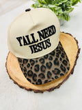 “Y’all Need Jesus” Cheetah Print Hat
