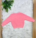 Girl’s Pink Bow Sweater Top