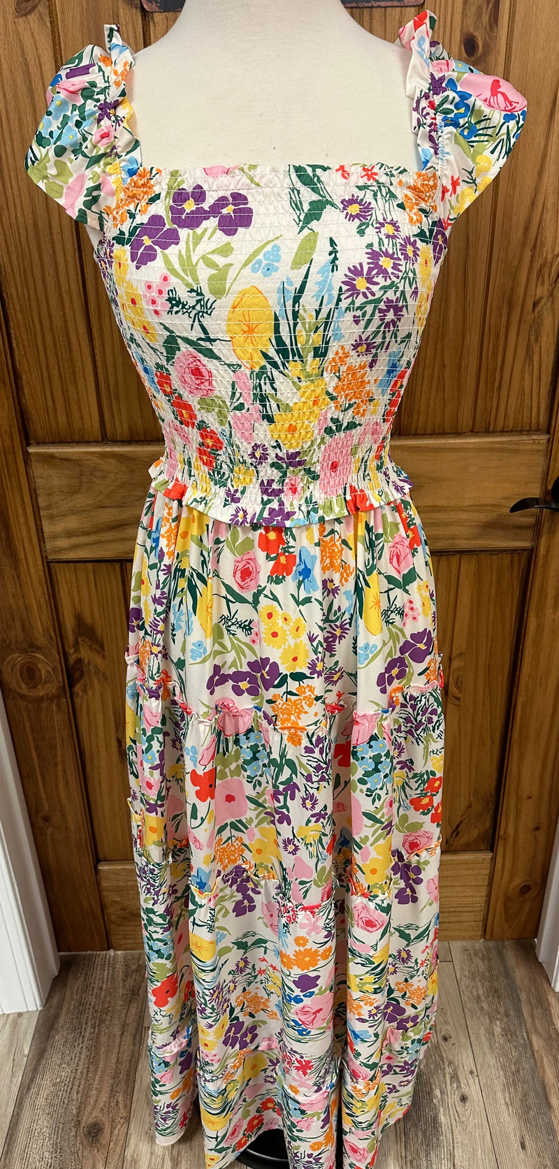 Women’s Sleeve-less floral maxi dress - Mini Mee Boutique