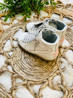 Girl’s Toddler Metallic white Shu Shop Shoes