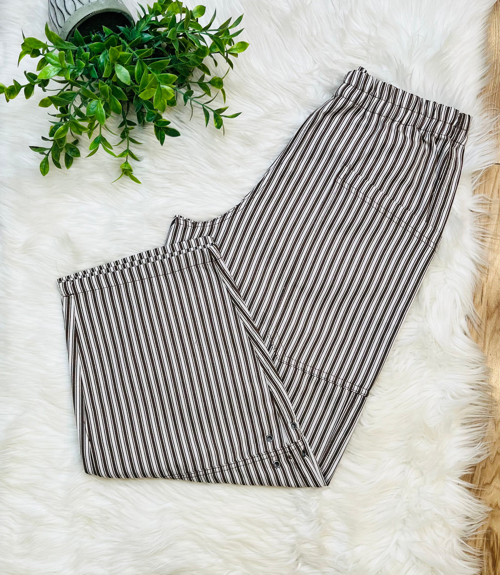 Women’s Blu Pepper Brown Stripe Pants