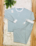 Women’s Zenana Ash Jade Striped Ribbed Pant Set
